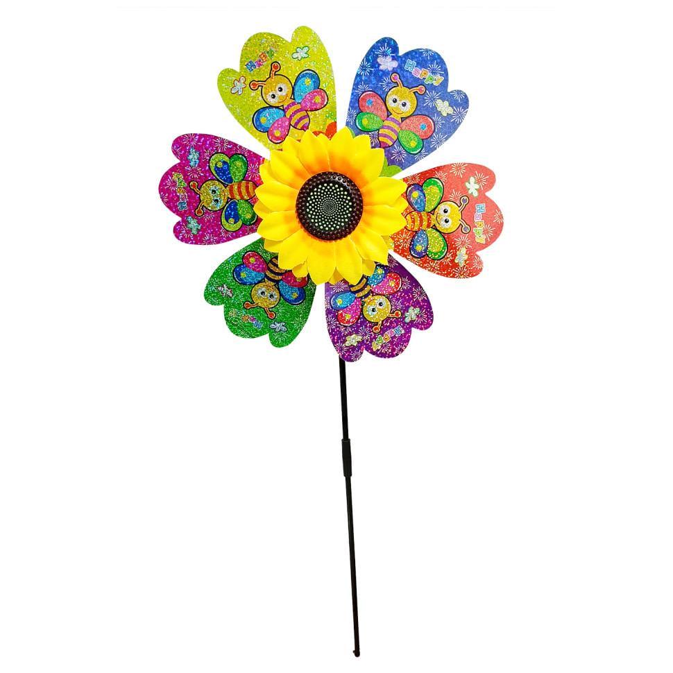 Дитяча іграшка Вітряк Метелики МR 1225-5 Квітка d 28/48 см (26128728)
