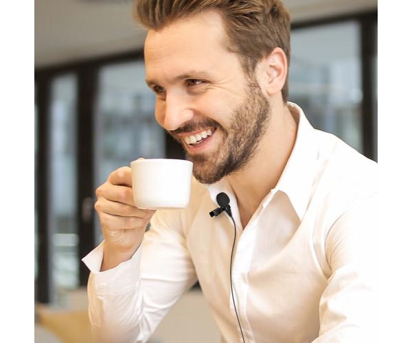 Микрофон петличный Hoco L14 Lightning 2 м Black - фото 9