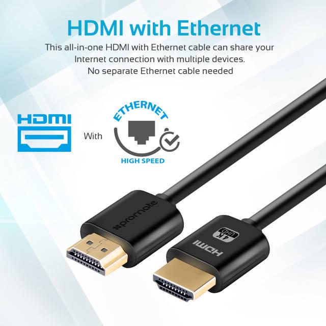 Кабель Promate prolink4k2-300 HDMI/HDMI v.2.0 3 м - фото 3