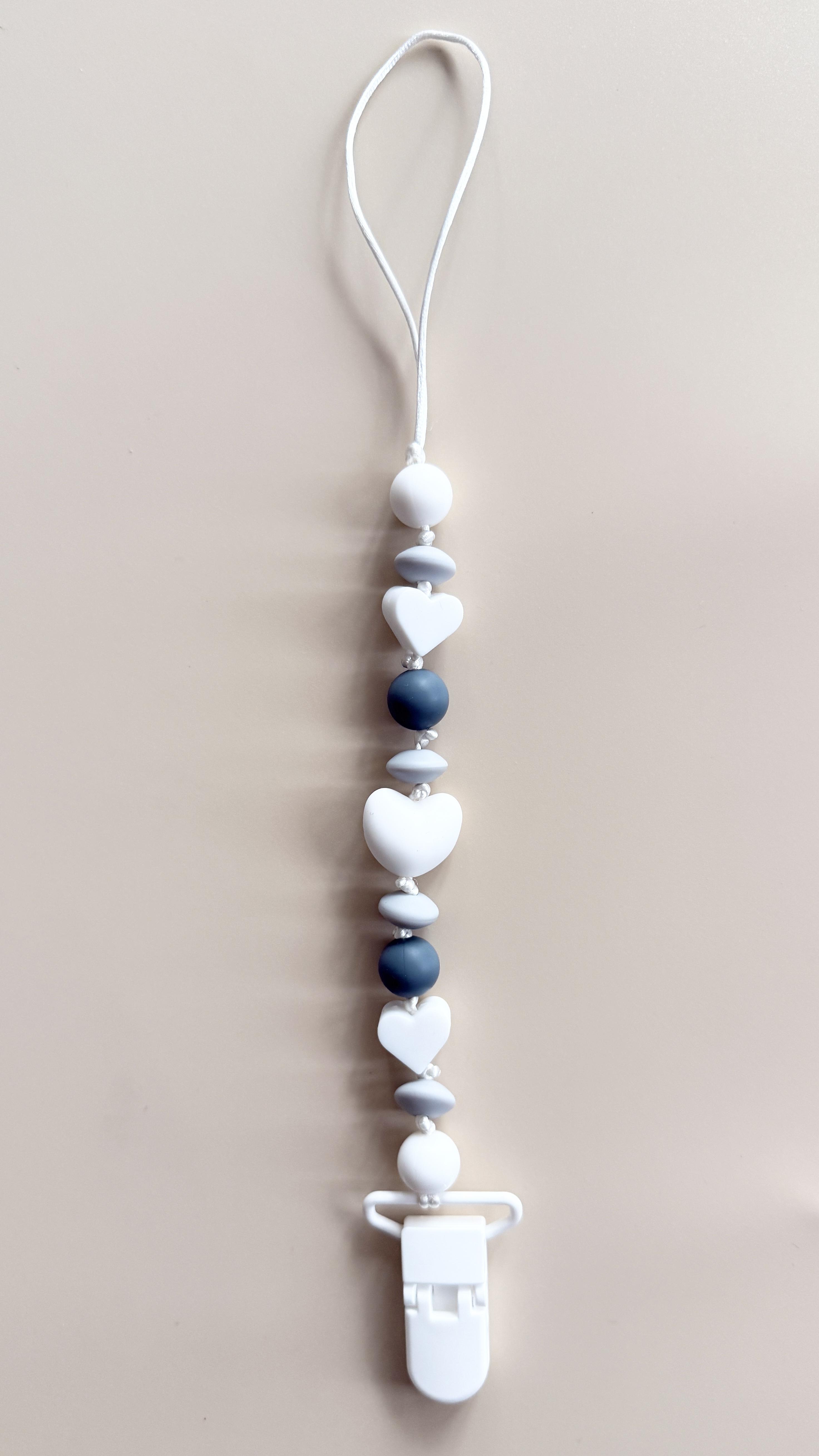 Держатель для пустышки Mommy Bag Серо-молочный (143977)