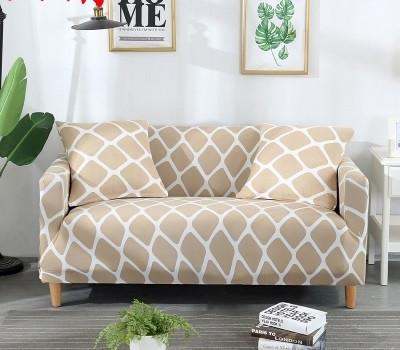 Набор чехлов HomyTex на диван и 2 кресла с рисунком Ретро Бежевый (Ht-18305)