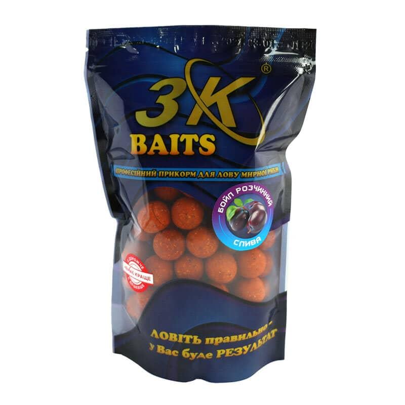 Бойл розчинний 3KBaits Слива 20 мм 400 г (3KB1261)