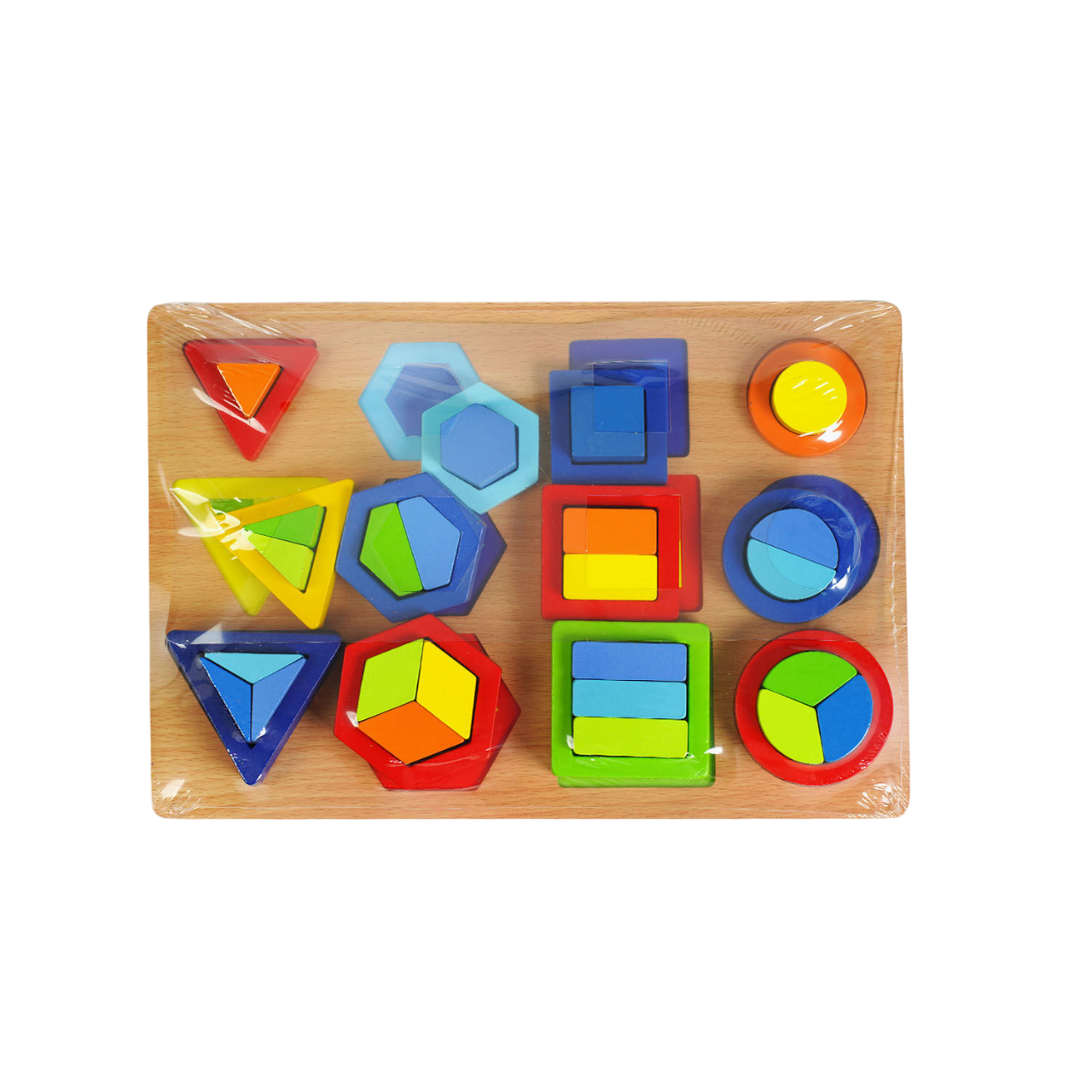 Игра логическая Jin Jia Tai рамка-вкладыш 36 элементов Multicolor (136940)