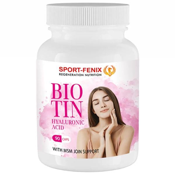 Комплекс для шкіри волосся нігтів Sport-Fenix Biotin & Hyaluronic Acid 90 капс. (000026599)