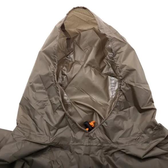 Дождевик-пончо защитный с капюшоном Хаки (LU-029GR) - фото 5