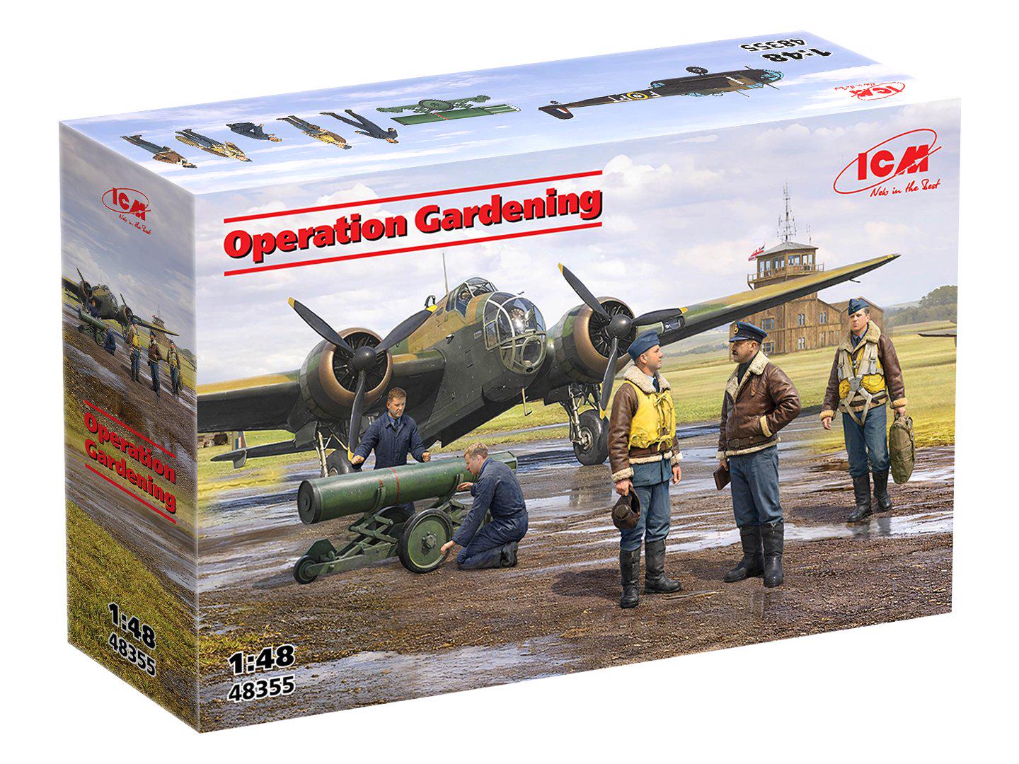 Збірна модель ICM літак HP.52 Hampden Операція Gardening масштаб 1:48 (48355)
