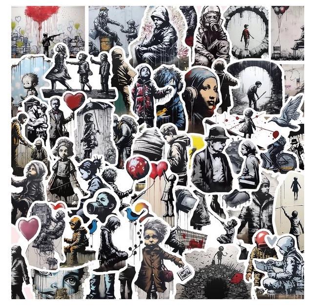 Набор наклеек Banksy 50 шт. (2070357053) Набор наклеек Banksy 50 шт. (2070357053)