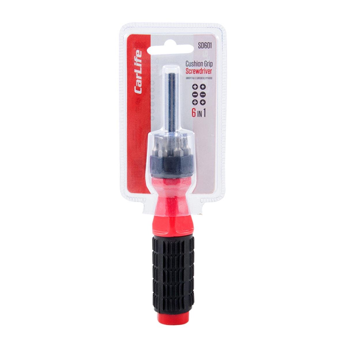Отвертка с силовой ручкой CarLife 6в1