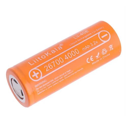 Акумулятор LiitoKala LiitoKala Lii-40E 26700 3,2V 4000 mAh (592541) Акумулятор LiitoKala LiitoKala Lii-40E 26700 3,2V 4000 mAh (592541)