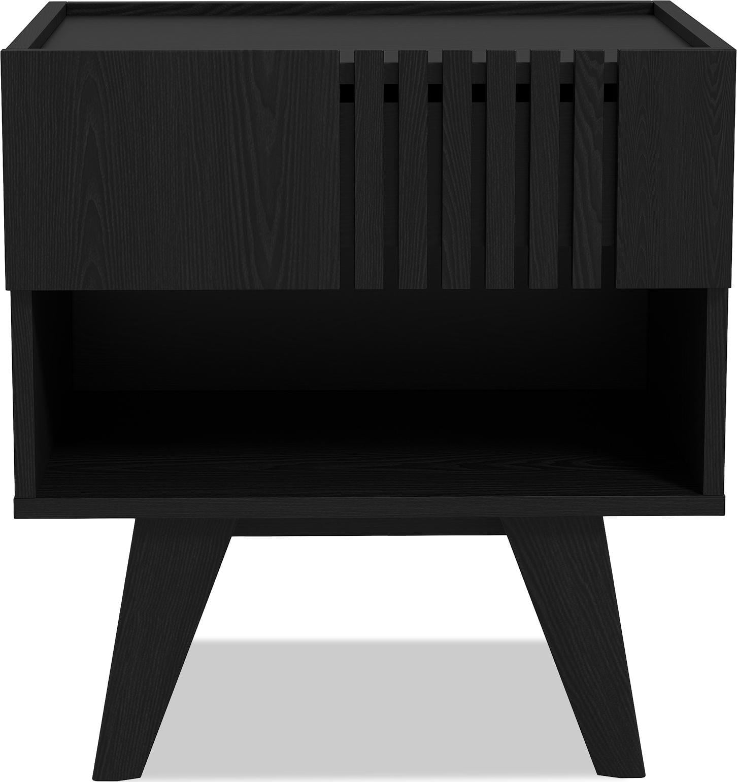 Тумбочка прикроватная Dendro 1 ящик Black diamond wood (15070)