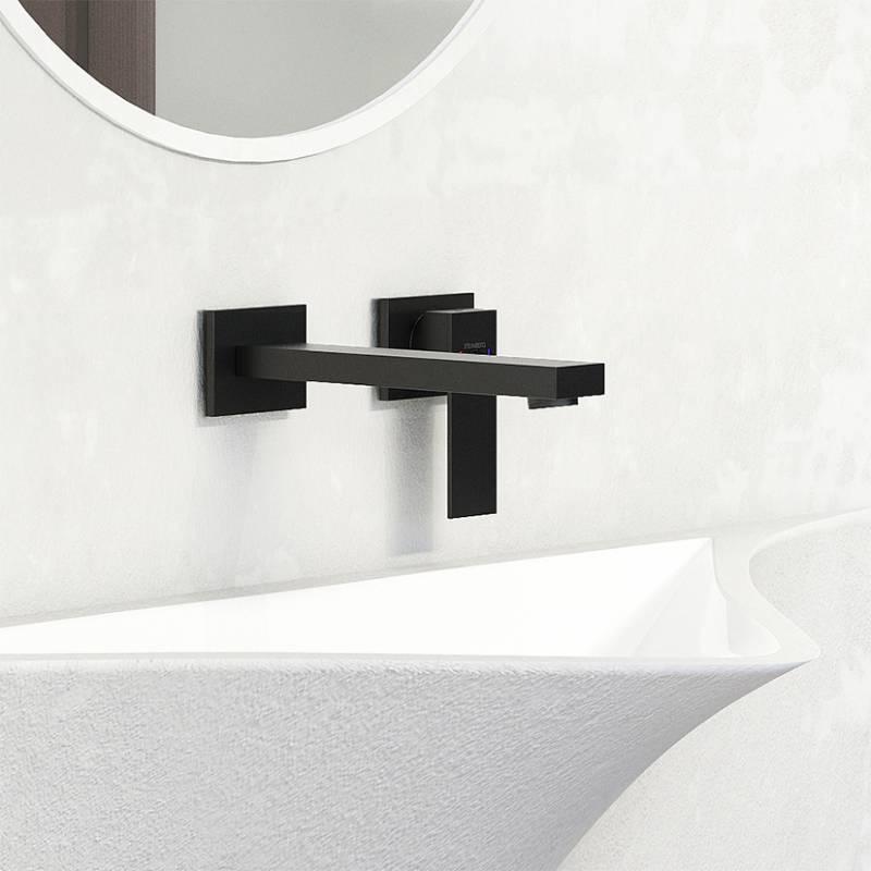 Змішувач для раковини Steinberg 160 1814 3 S одноважільний настінний Чорний (24647248) - фото 2 Змішувач для раковини Steinberg 160 1814 3 S одноважільний настінний Чорний (24647248) - фото 2