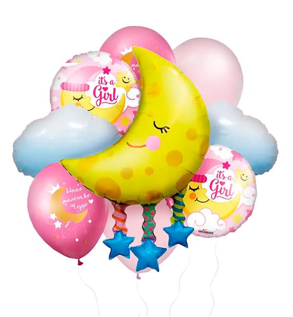 Набор из воздушных шаров It's a girl 9 шт. (415440)