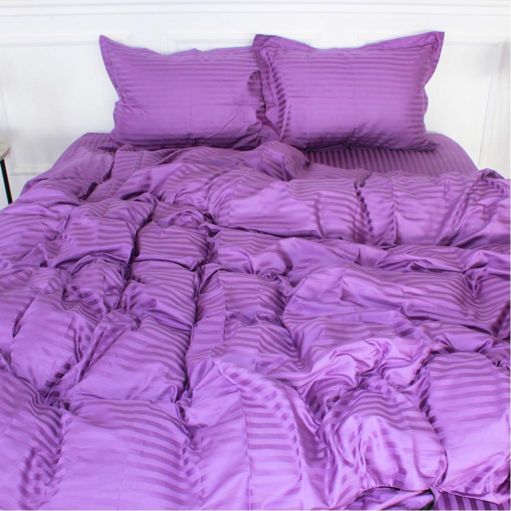 Комплект постельного белья детский MirSon 30-0009 satin-stripe 110x140 см Purple (182733)