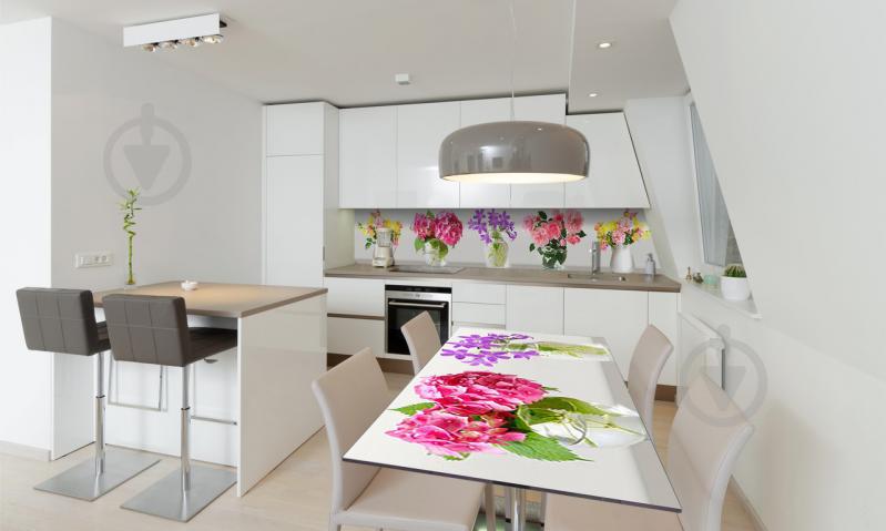 Наклейка виниловая на стол Zatarga «Яркие Цветы» 650х1200 мм Z180661/1st