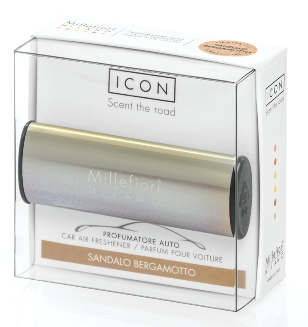 Ароматизатор автомобильный Millefiori Milano ICON Metalo-Vanilla Wood (16CAR53)