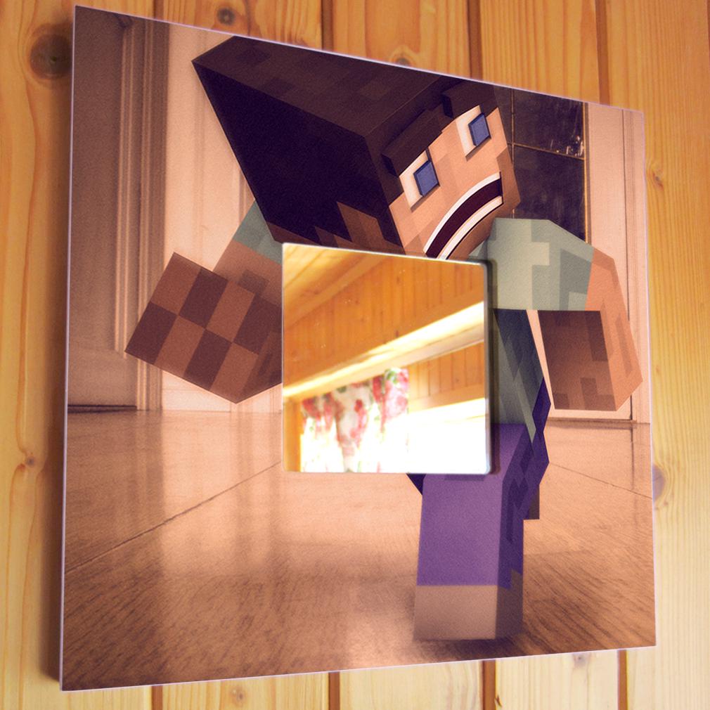 Зеркало декоративное "Майнкрафт" 260х260 мм (M03538)