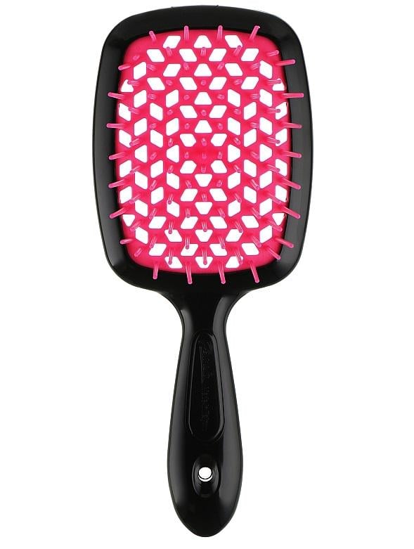 Щітка для волосся JANEKE Superbrush 20х8 см Чорний з малиновим