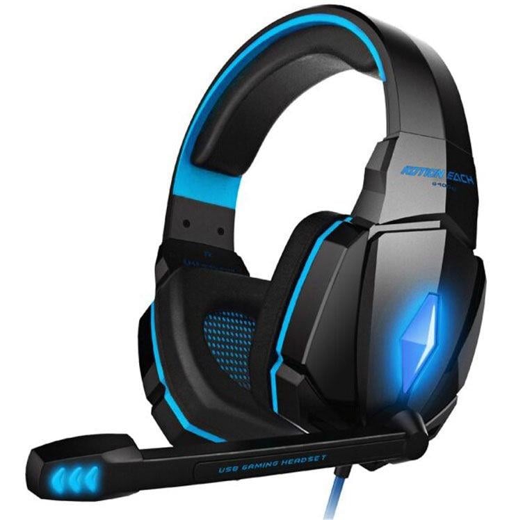 Наушники Kotion Each Gaming with LED G4000 Aux Black/Blue (532566) - фото 6