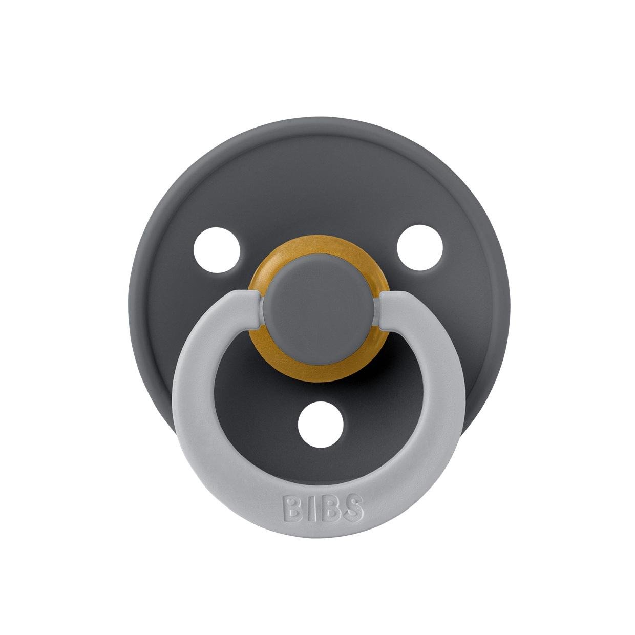 Пустышка BIBS STUDIO COLOUR Fusion 6-18 мес. Iron/Cloud
