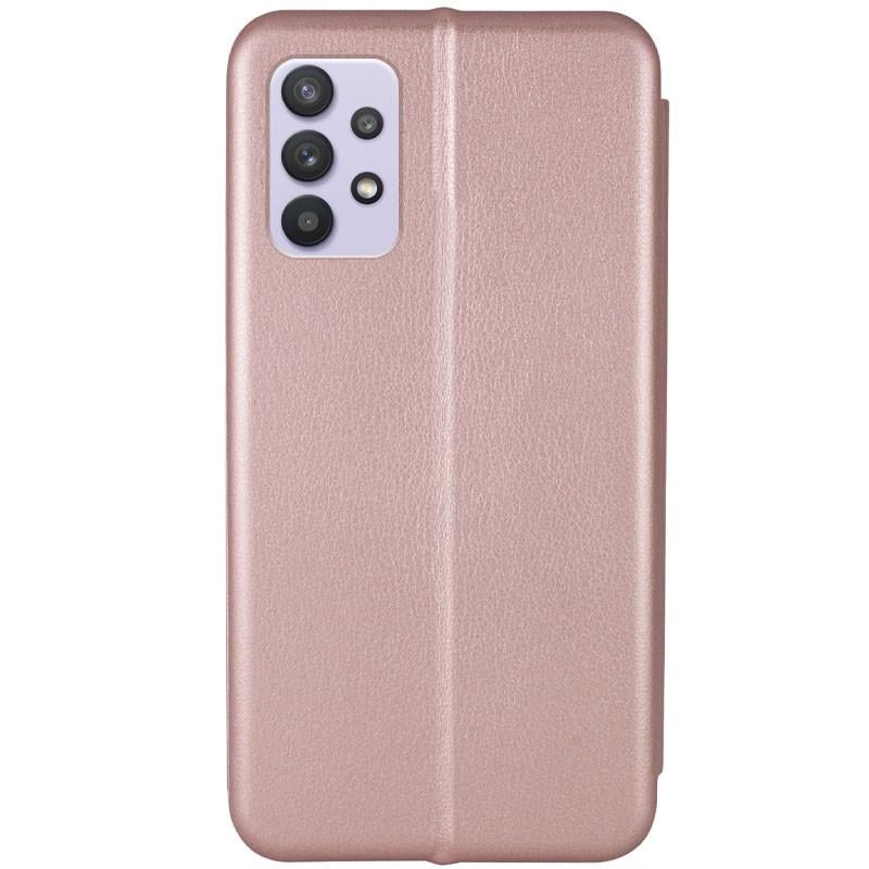 Противоударный Кожаный Чехол (книжка) Classy для Samsung Galaxy A52 4G / A52 5G / A52s Rose Gold - фото 3