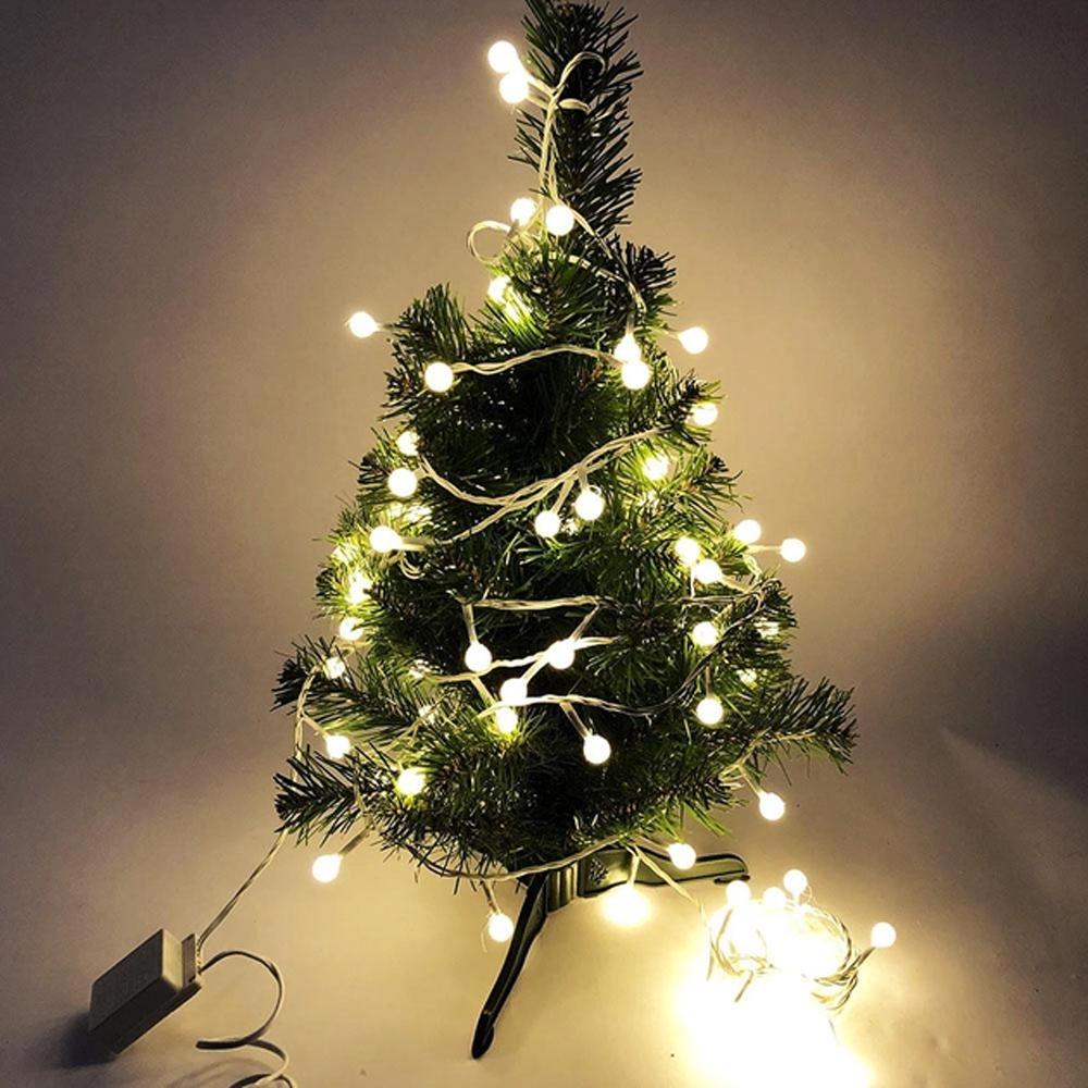 Гірлянда світлодіодна Кульки на ялинку 200 LED 10 мм 10 м білий провід Теплий білий - фото 3 Гірлянда світлодіодна Кульки на ялинку 200 LED 10 мм 10 м білий провід Теплий білий - фото 3