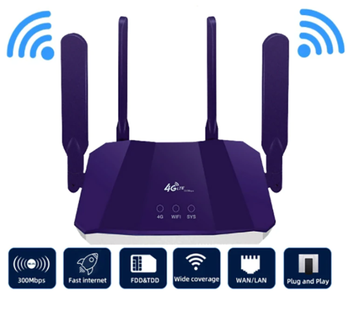 Роутер стаціонарний WI-FI 3G/4G LTE OLAX D 621 CPE та Безлімітний інтернет SIM Київстар - фото 4