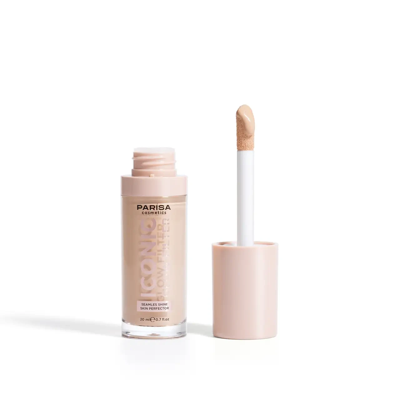 Тональная основа-флюид с эффектом сияния PARISA COSMETICS Iconic Glow Filter GFP2406 тон 603 Peachy Fair - фото 2 Тональная основа-флюид с эффектом сияния PARISA COSMETICS Iconic Glow Filter GFP2406 тон 603 Peachy Fair - фото 2