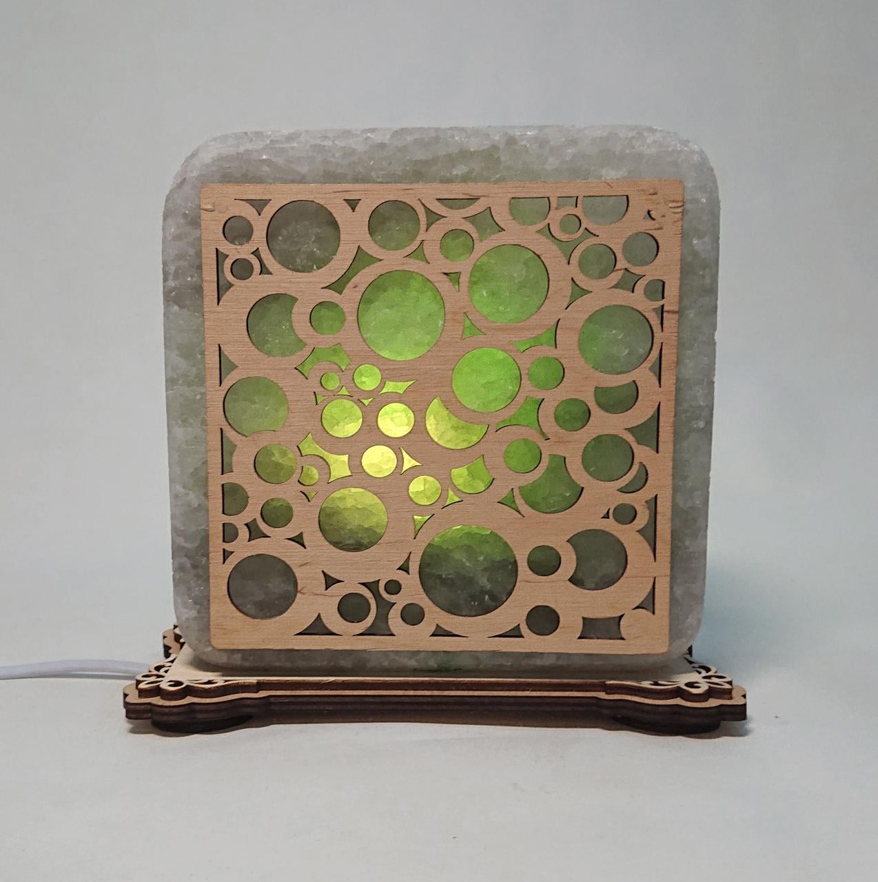 Соляной светильник Пузырики (k-0016-g)