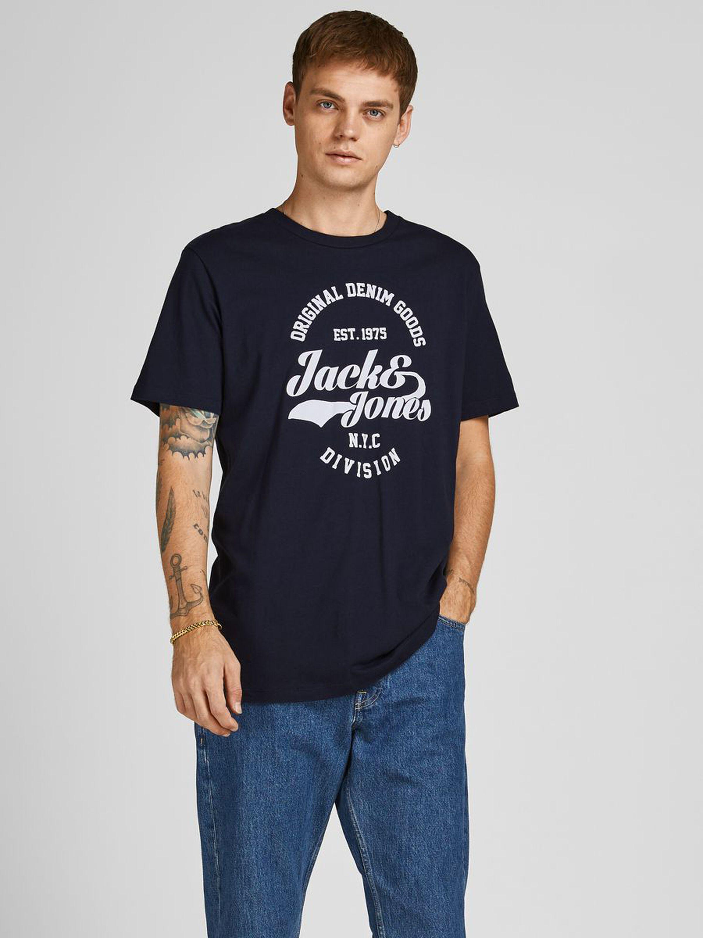 Футболка чоловіча Jack & Jones 12199620 S Синій