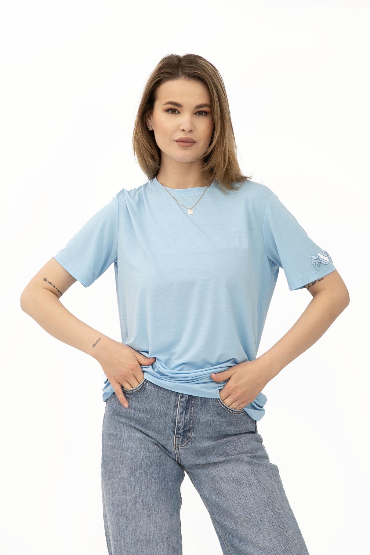 Футболка Lesia Такка 01 р. 44 Голубой (121800000)