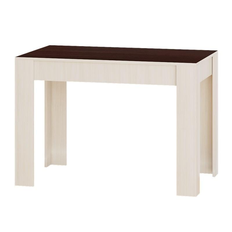 Обеденный стол Эверест СТО-1 110х65х77 см Венге темный/Дуб молочный (DTM-5583)