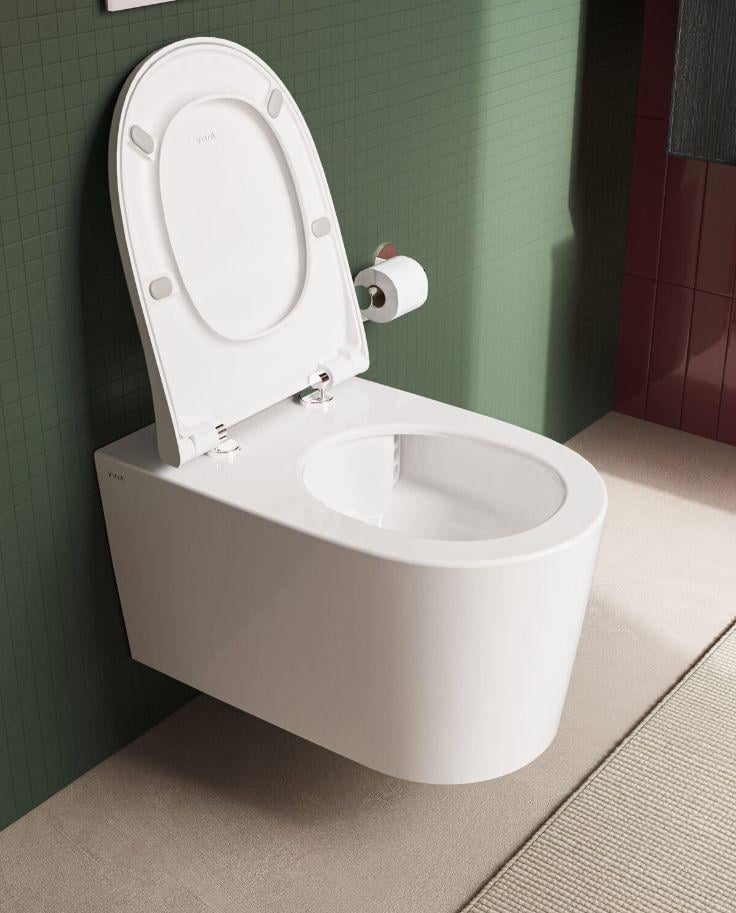 Унитаз подвесной VitrA Nest QuaFlush с сиденьем Soft Close (88-7870B403-7205) - фото 4