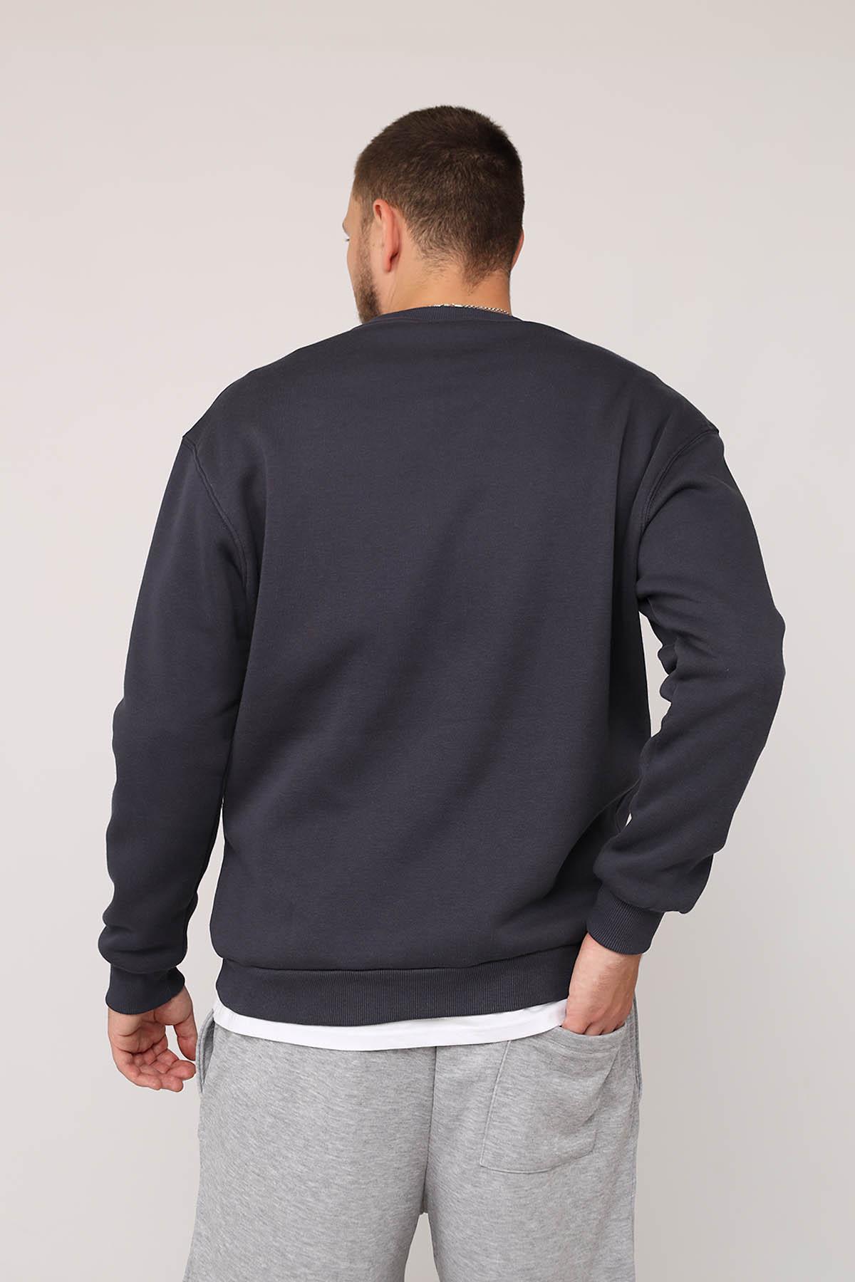 Світшот чоловічий ЦБ-00279986 р. 46 Темно-сірий (SKT001074131) - фото 4 Світшот чоловічий ЦБ-00279986 р. 46 Темно-сірий (SKT001074131) - фото 4