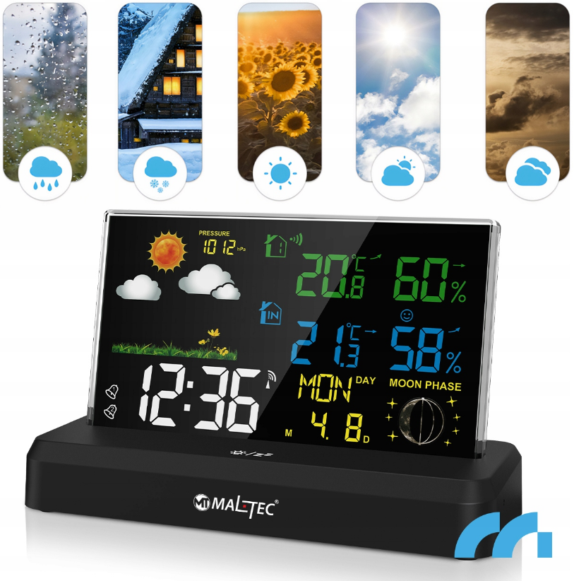 Метеостанция беспроводная Maltec Daily2000M (29356330) - фото 3