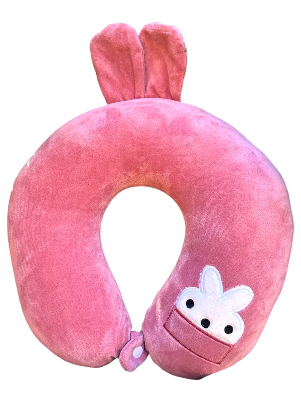 Подушка-валик дорожня в машину Коала 31х29х10 см Рожевий (29403739)