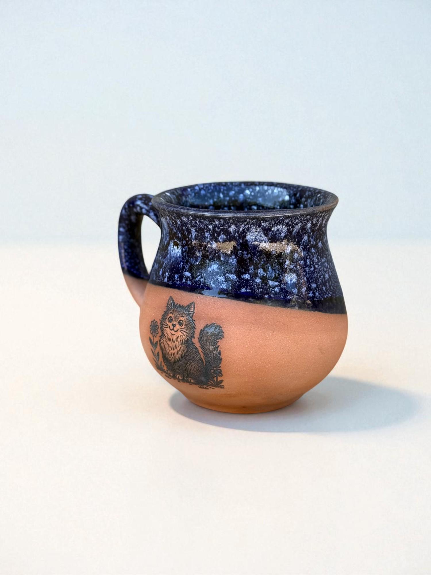 Чашка ручной работы "Котик" 450 мл (28833639) - фото 2