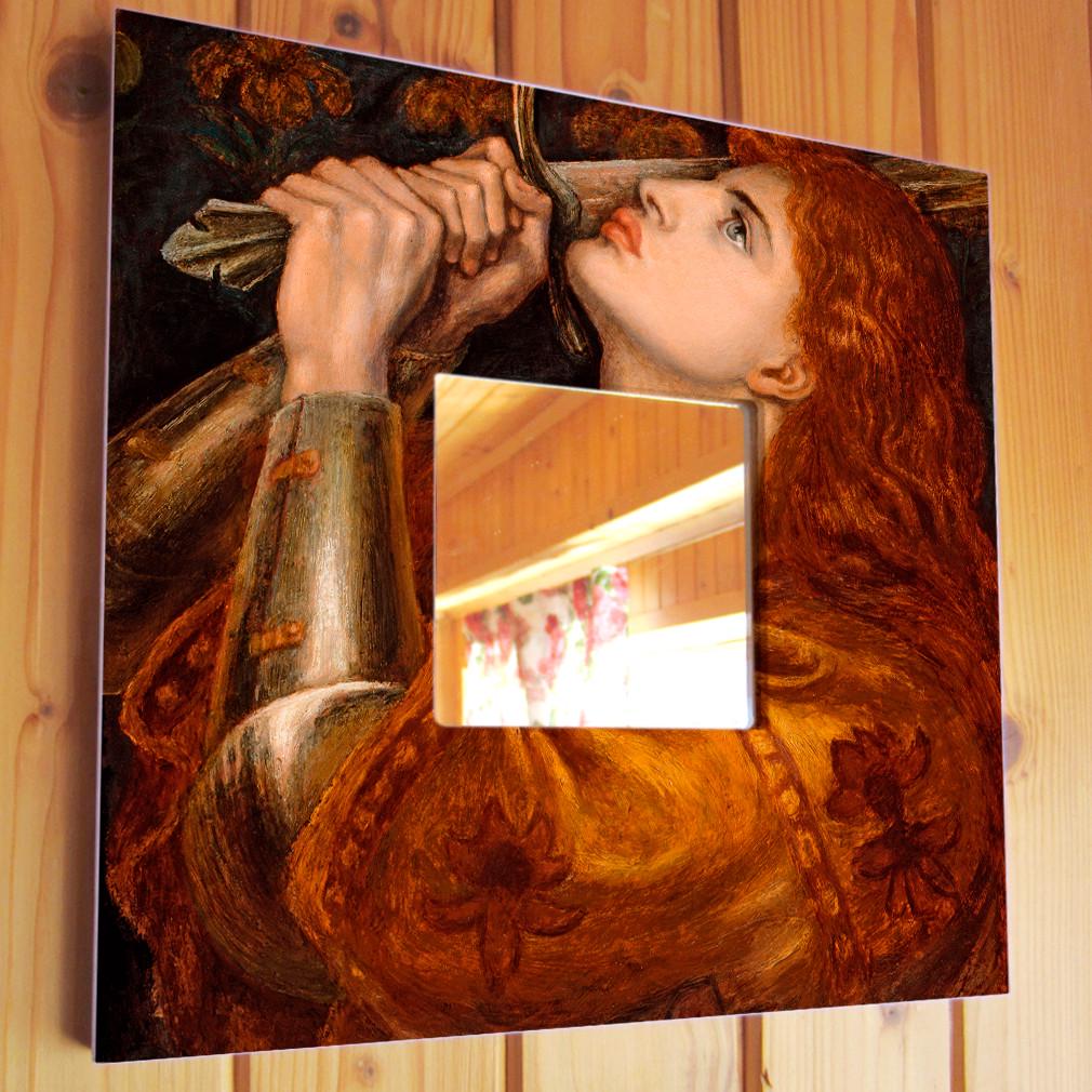 Зеркало декоративное Рыцарь с мечом 260х260 мм (M04160)