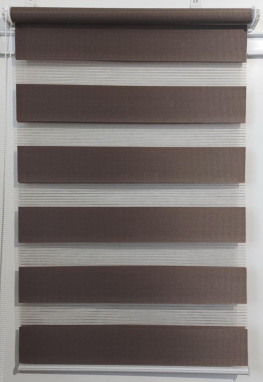 Рулонная штора день-ночь Miranda ВМ-06 82,5х200 см Коричневый (ВМ-06-137)