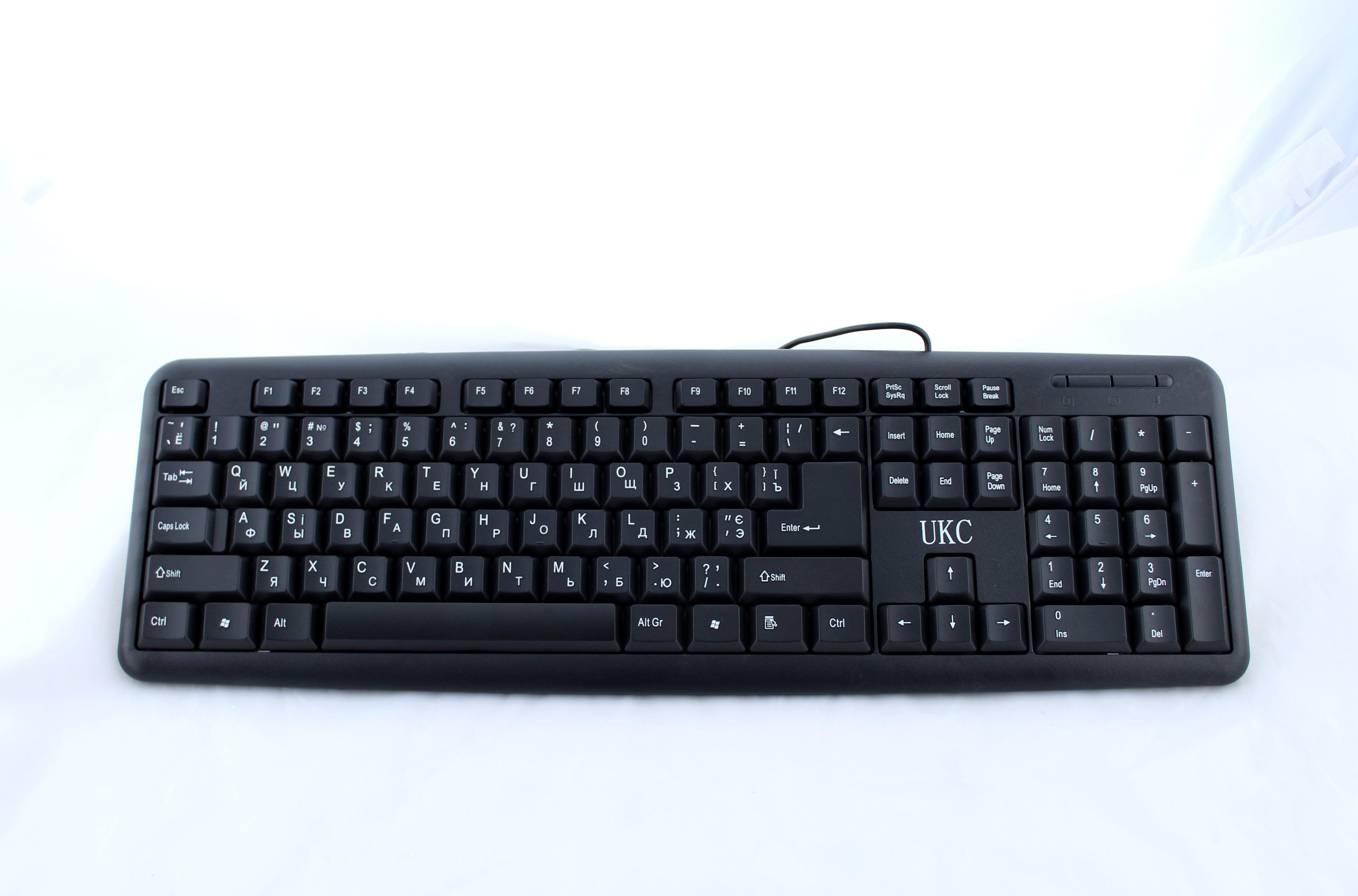 Проводная клавиатура USB для ПК и ноутбука UKC X1-K107 104 клавиши Черный (35047638) Проводная клавиатура USB для ПК и ноутбука UKC X1-K107 104 клавиши Черный (35047638)