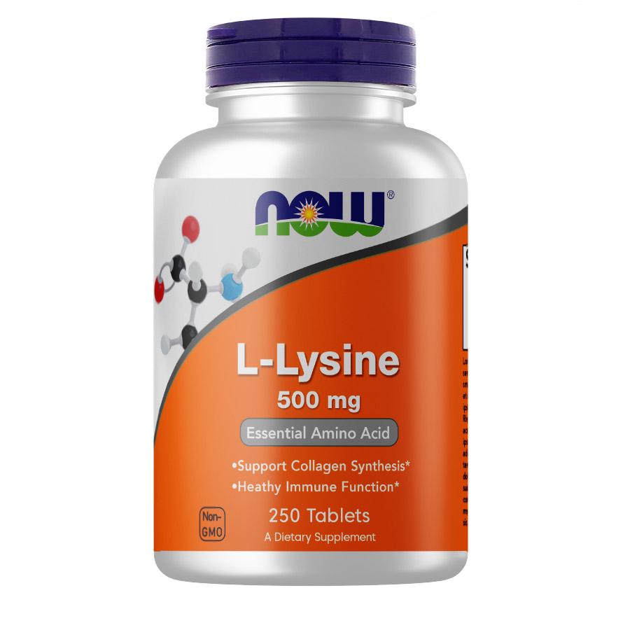 Амінокислота NOW L-Lysine 500 мг 250 таб. (3601)