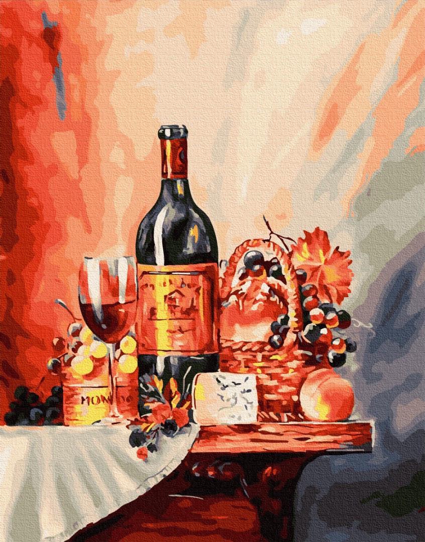 Картина по номерам Винная полка Brushme 40x50 см