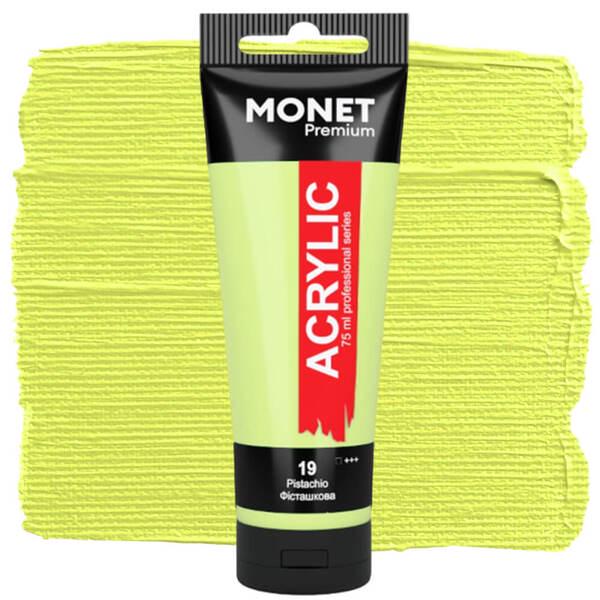 Акрилова фарба Monet 19 75 мл Фісташковий (7519519) - фото 1