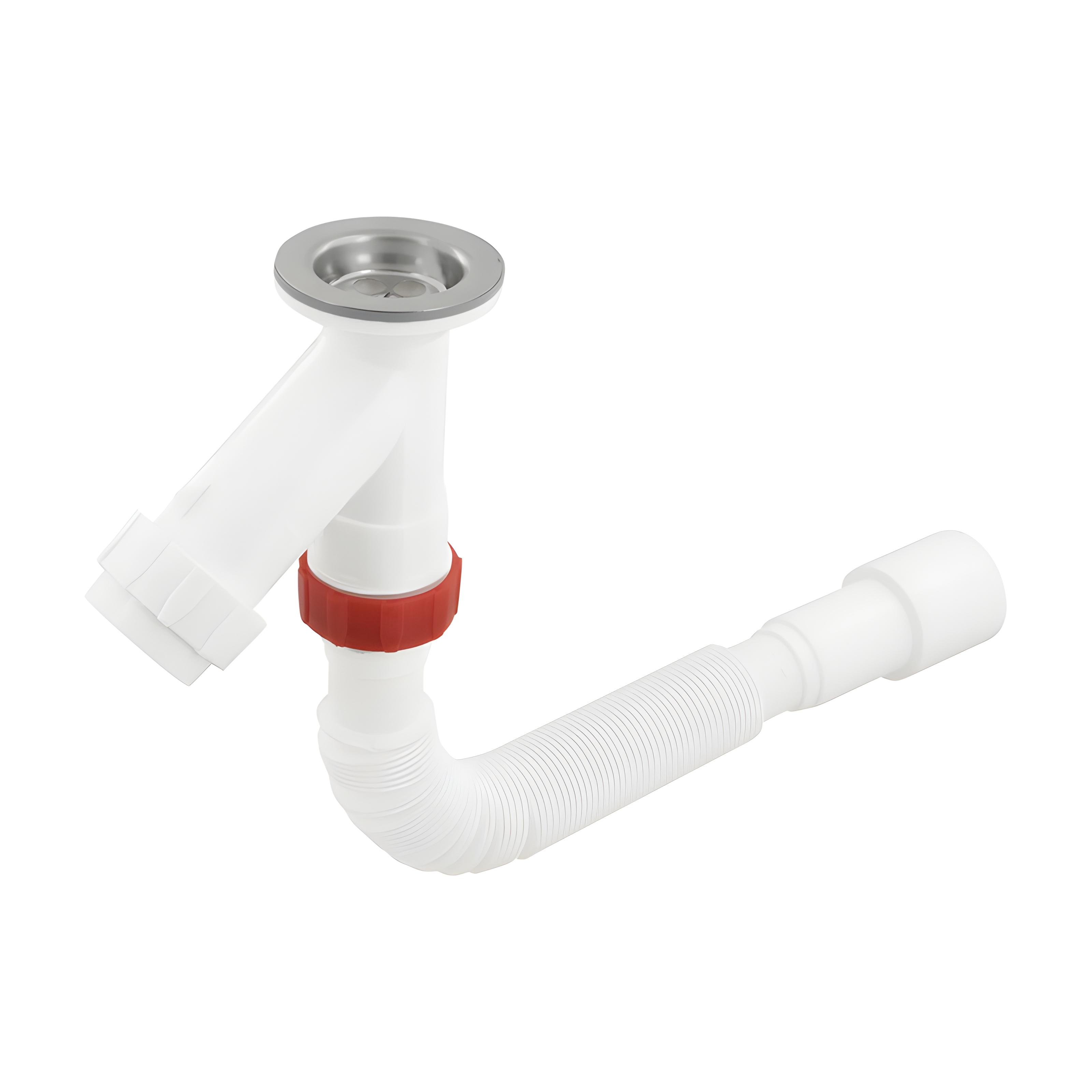 Сифон для умывальника PLM 1 1/2" 40x40/50 мм с литым выпуском PM 40 SF 20 32 S (SW-97055)