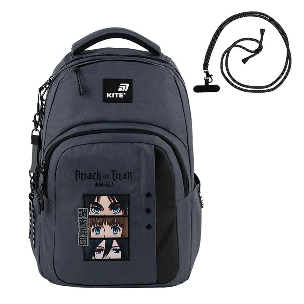 Школьный рюкзак KITE Education teens Attack on Titan 17 л (AT25-2578M) - фото 21 Школьный рюкзак KITE Education teens Attack on Titan 17 л (AT25-2578M) - фото 21