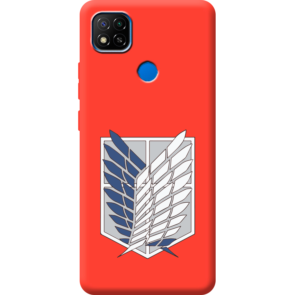 Чохол Boxface Xiaomi Redmi 9C Атака Титанів Крила Свободи Червоний силікон (40879-bk88-44021)