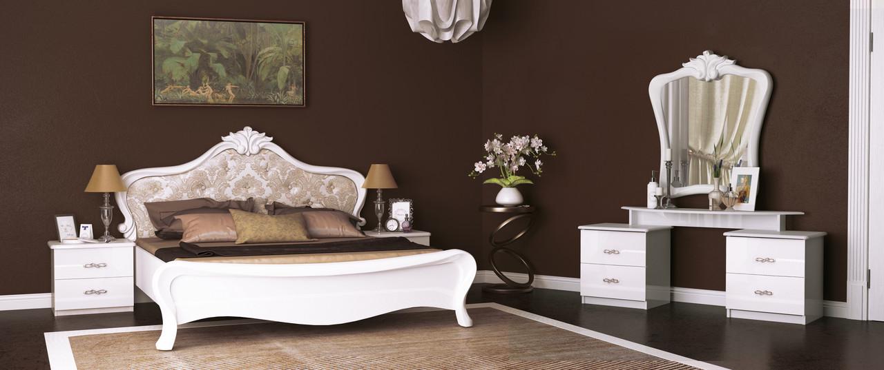 Гарнитур спальный Миро-Марк Provance Белый глянцевый (212-597)