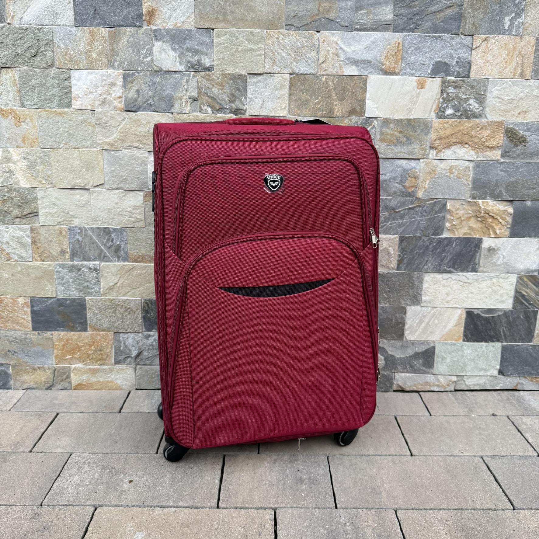 Валіза тканинна Wings 1708 на 4 колесах L Бордовий (30485127) - фото 2 Валіза тканинна Wings 1708 на 4 колесах L Бордовий (30485127) - фото 2