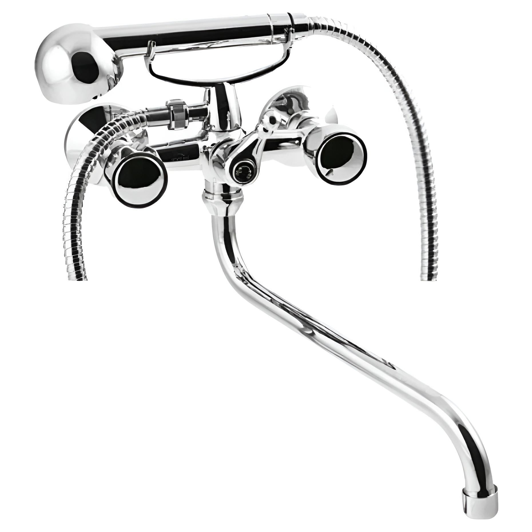 Смеситель для ванны Invena Modena двухвентильный Хром (BW-14-F0S)