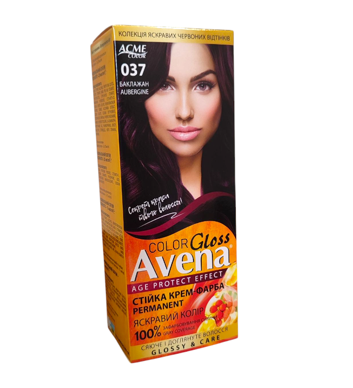 Стойкая крем-краска для волос Acme Color AVENA 037 Баклажан