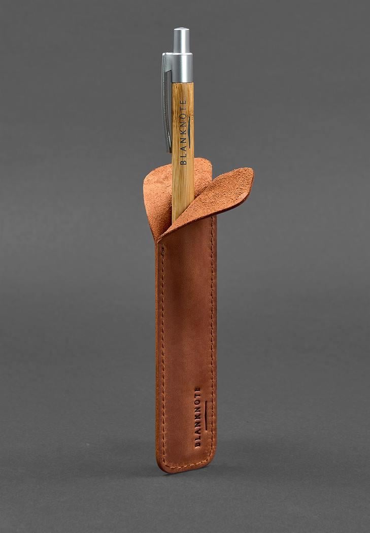 Чехол кожаный для ручек 2.0 Crazy Horse Светло-коричневый (A-027201) - фото 4 Чехол кожаный для ручек 2.0 Crazy Horse Светло-коричневый (A-027201) - фото 4